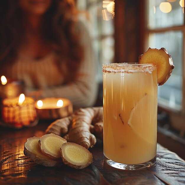 Garnish, glassware, and serving temperature tips for ginger drinks
