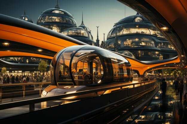 Three-station route with a single transfer