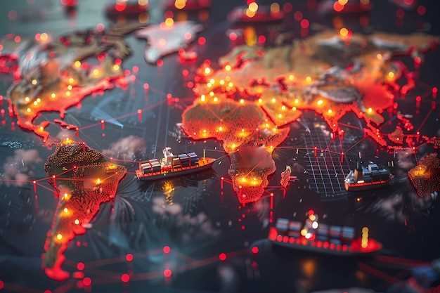 Key trade corridors linking the Far East with China, Korea, and Southeast Asia